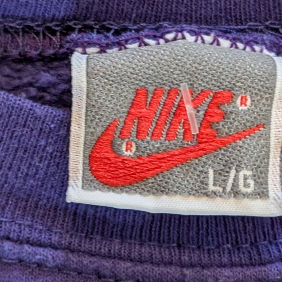 80's Nike Just Do It 'There is no Finishline' Crewneck Made in Canada - Size L - Picture 3 of 6